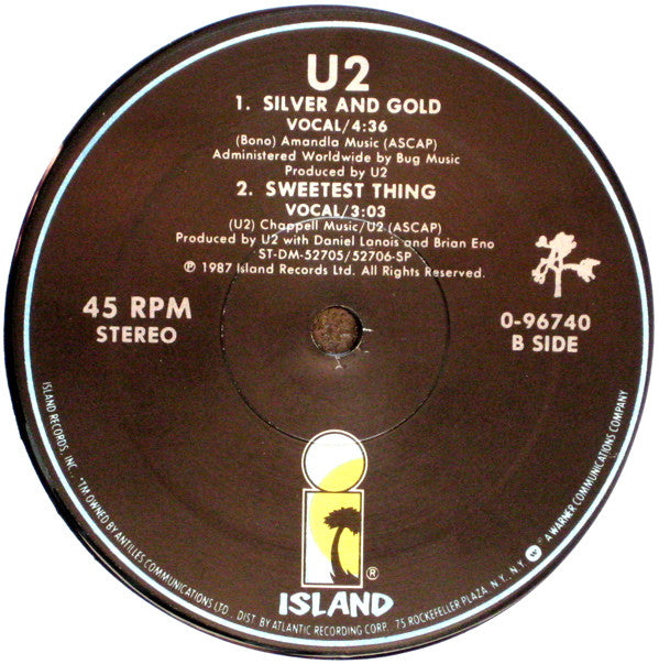 U2 : Where The Streets Have No Name (12", Spe)