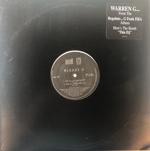 Warren G : This DJ (12", Single, Promo)