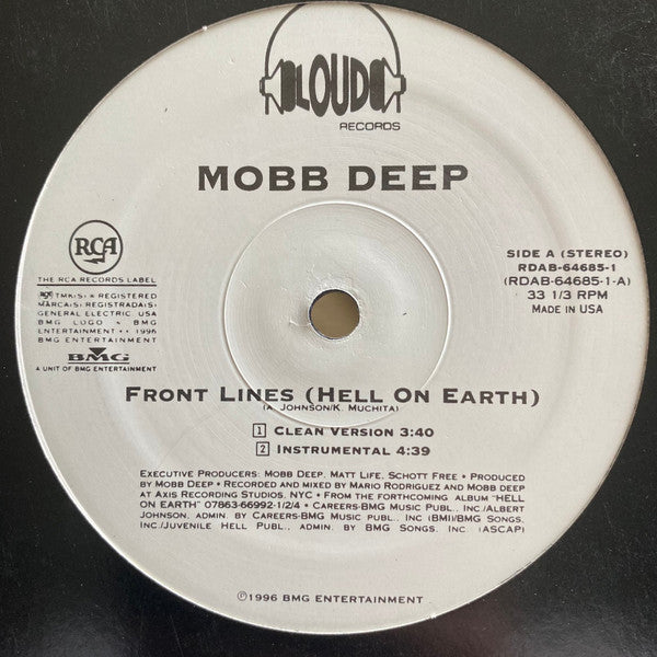 Mobb Deep : Front Lines (Hell On Earth) (12", Promo)