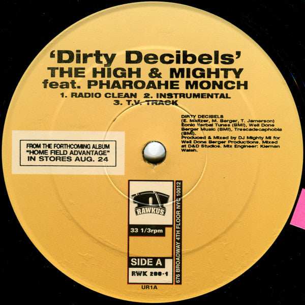 The High & Mighty : Dirty Decibels (12")