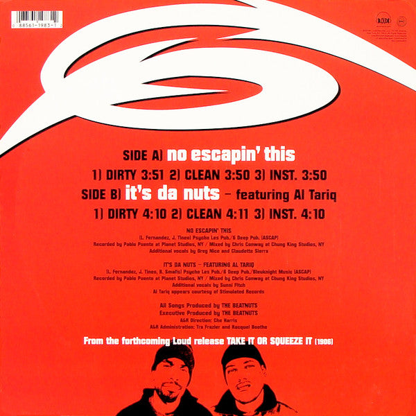 The Beatnuts : No Escapin' This (12", Single)