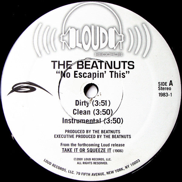 The Beatnuts : No Escapin' This (12", Single)