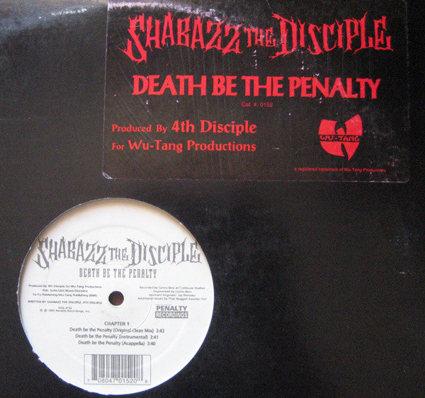 Shabazz The Disciple : Death Be The Penalty (12")