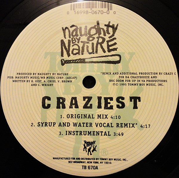 Naughty By Nature : Craziest (12")