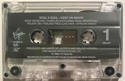 Soul II Soul : Keep On Movin' (Cass, Album, SR,)