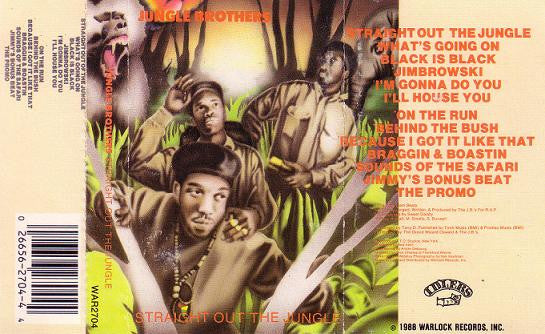 Jungle Brothers - Straight Out The Jungle (Cass, Album) VG+