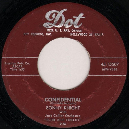 Sonny Knight : Confidential (7", Single)
