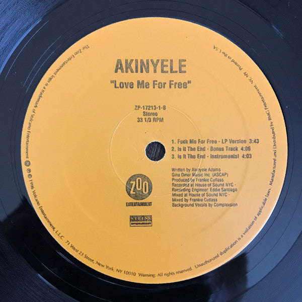 Buy Akinyele : Love Me For Free (12