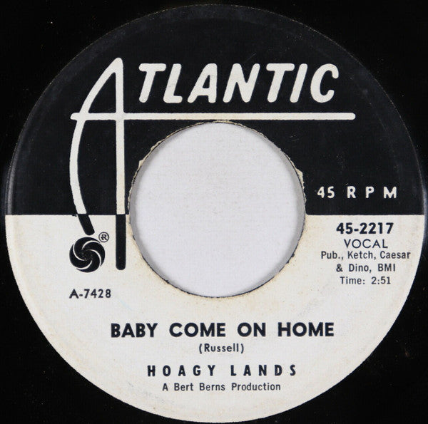Hoagy Lands : Baby Let Me Hold Your Hand (7", Single, Promo)