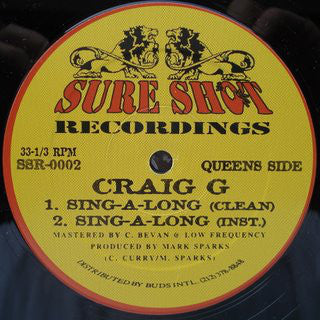 Craig G : Sing-A-Long / Welcome 2 The Game (12")