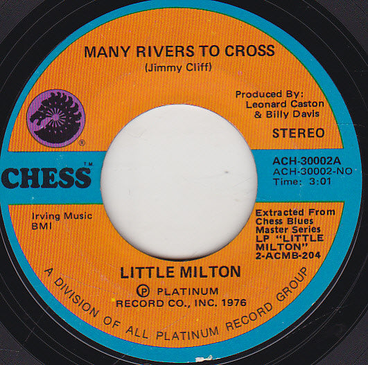 Little Milton : Many Rivers To Cross (7", Single)