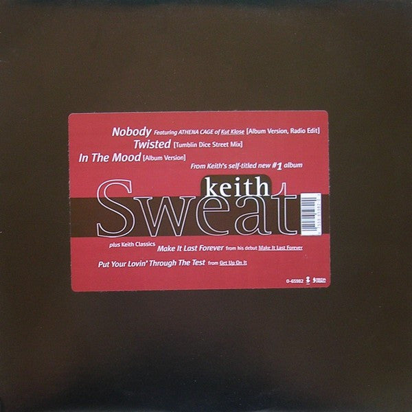 Keith Sweat : Nobody / Twisted / In The Mood (12")