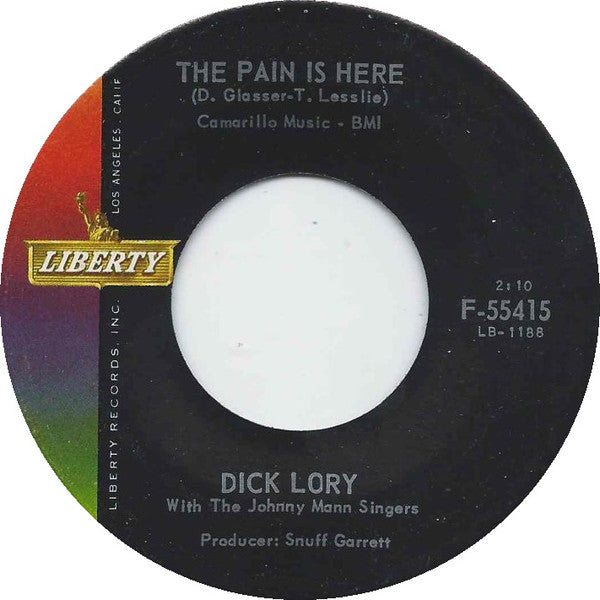 Dick Lory With The Johnny Mann Singers : Handsome Guy / The Pain Is Here (7", Single)