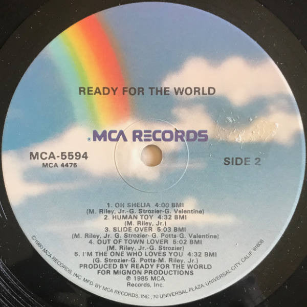 Ready For The World : Ready For The World (LP, Album, Pin)