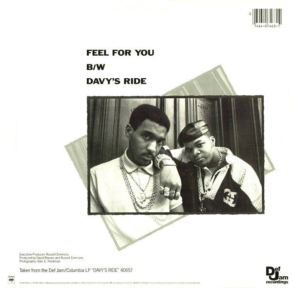 Davy D : Feel For You / Davy's Ride (12")