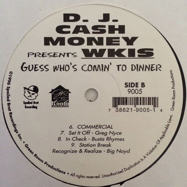 DJ Cash Money : Guess Who's Comin' To Dinner (2xLP)