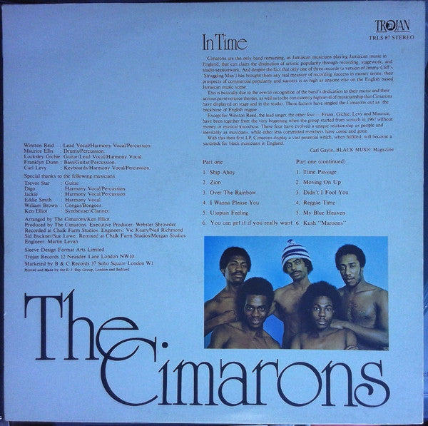 The Cimarons : In Time (LP, Album, RE)