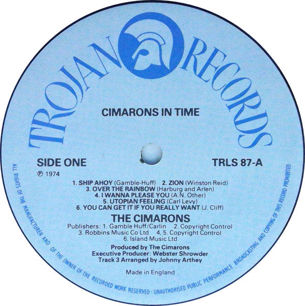 The Cimarons : In Time (LP, Album, RE)