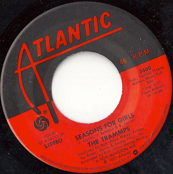 The Trammps : Seasons For Girls / Life Ain't Been Easy (7")