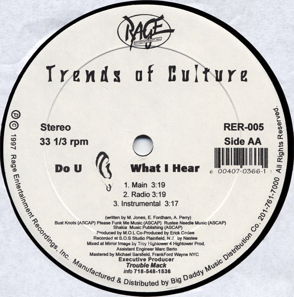 Trends Of Culture : I Wish (12")