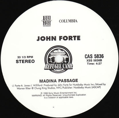 John Forte : Hot (12", Promo)