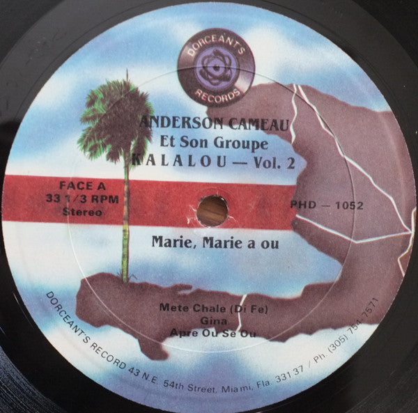 Anderson Cameau Et Son Groupe Kalalou : Kalalou Vol.2 - Marie, Marie A Ou (LP, Album)