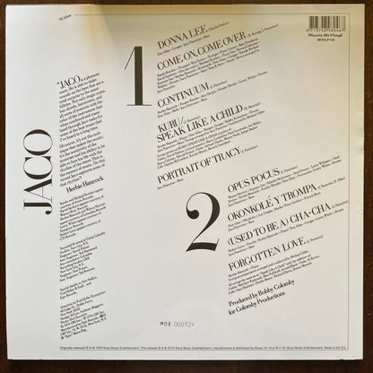 Jaco Pastorius : Jaco Pastorius (LP,Album,Limited Edition,Numbered,Reissue,Stereo)