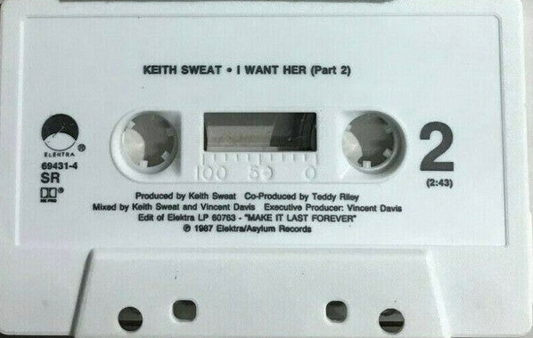 Keith Sweat : I Want Her (Cass, Single)