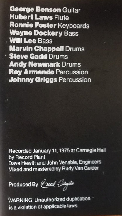 George Benson : Summertime- George Benson In Concert (Cass, Album, Dol)