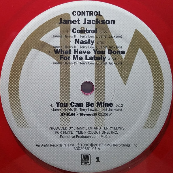 Janet Jackson : Control (LP, Album, Ltd, RE, Red)