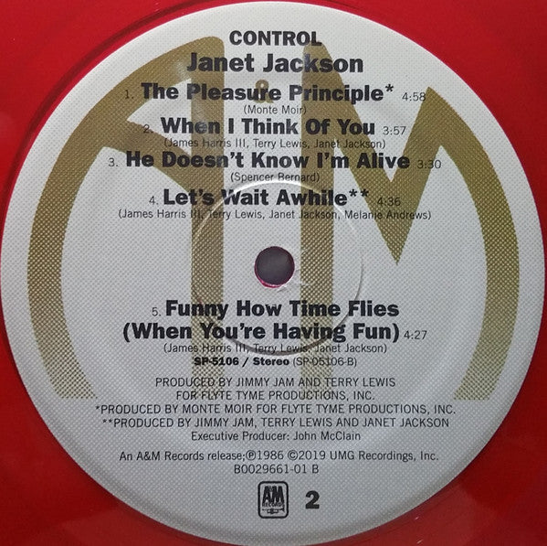 Janet Jackson : Control (LP, Album, Ltd, RE, Red)