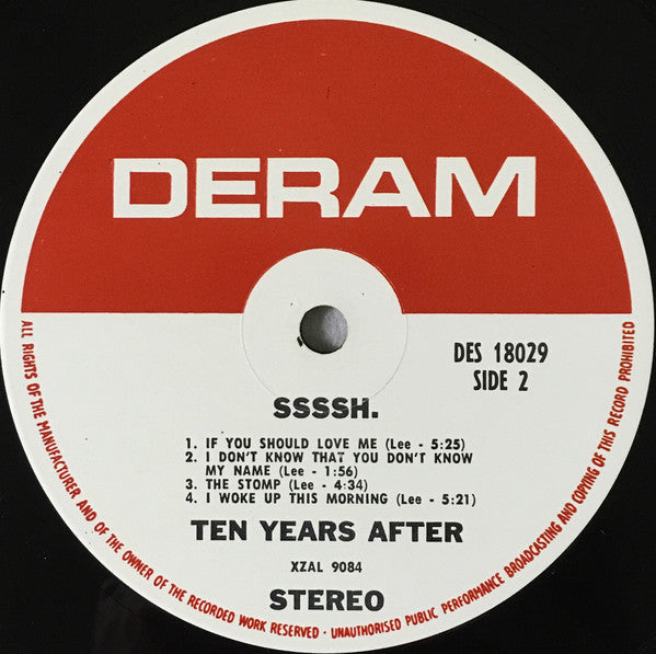 Ten Years After : Ssssh. (LP, Album, Ind)