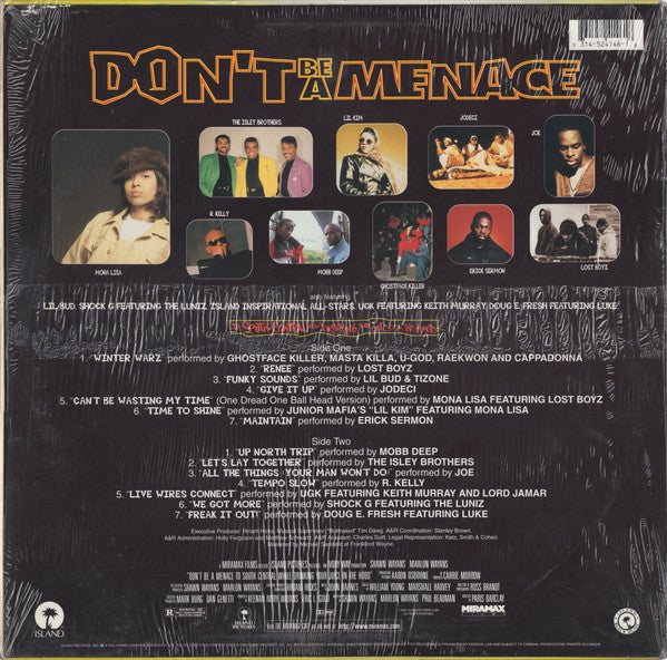 Various : Don't Be A Menace To South Central While Drinking Your Juice In The Hood - The Soundtrack (LP, Comp)