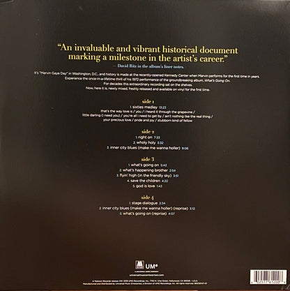 Marvin Gaye : What's Going On Live (2xLP, Album)