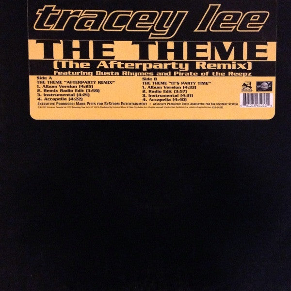 Tracey Lee : The Theme (The Afterparty Remix) (12")