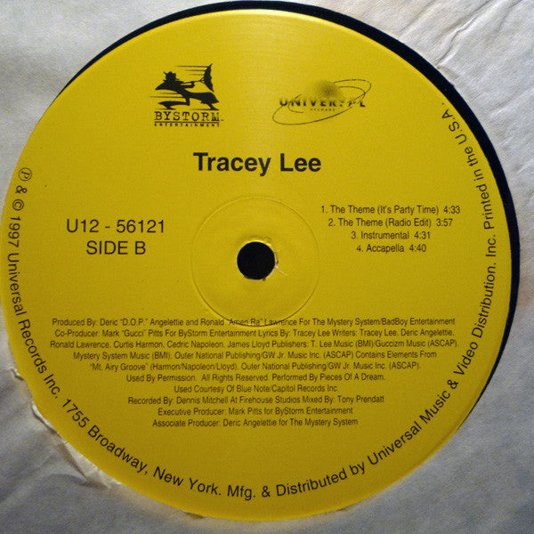 Tracey Lee : The Theme (The Afterparty Remix) (12")