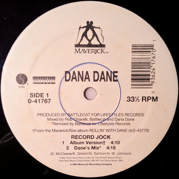 Dana Dane : Record Jock (12", Single)