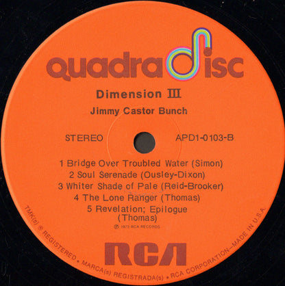 Jimmy Castor Bunch* : Dimension III (LP, Quad)