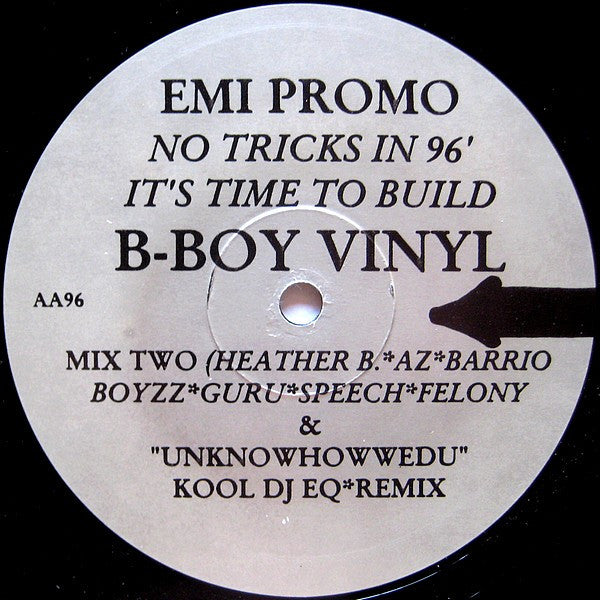 Various : EMI Promo - No Tricks In 96' It's Time To Build (12", Promo)
