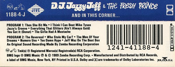 DJ Jazzy Jeff & The Fresh Prince : And In This Corner... (Cass, Album)