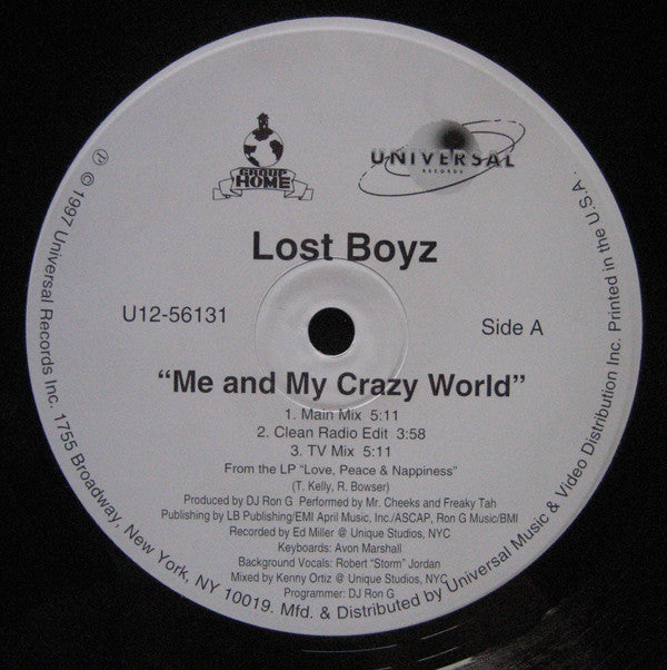 Lost Boyz : Me And My Crazy World / Summer Time (12")