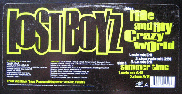 Lost Boyz : Me And My Crazy World / Summer Time (12")