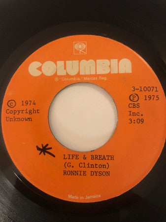 Ronnie Dyson : Life And Breath (7")