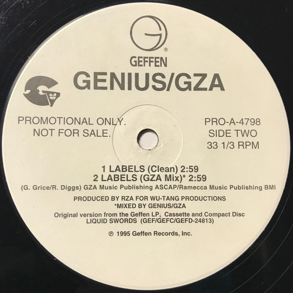The Genius / GZA : Liquid Swords (12", Promo)