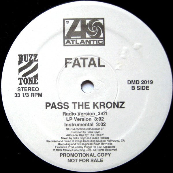 Joe Fatal : Timber / Pass The Kronz (12", Promo)