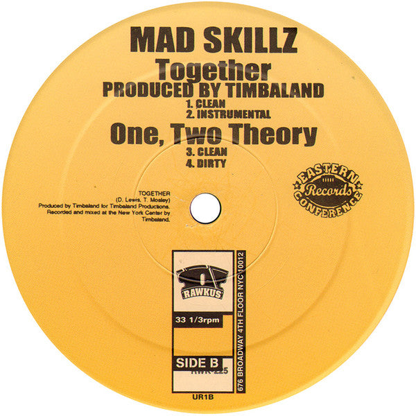 Mad Skillz : Ghost Writer / Together / 1, 2 Theory (12")