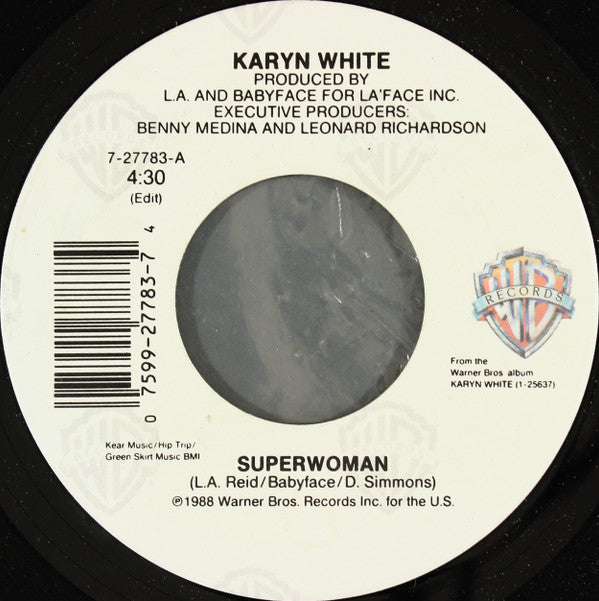 Karyn White : Superwoman (7", Single, Spe)