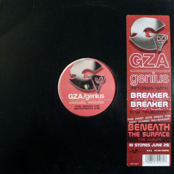 GZA / The Genius : Breaker, Breaker / Publicity (12")