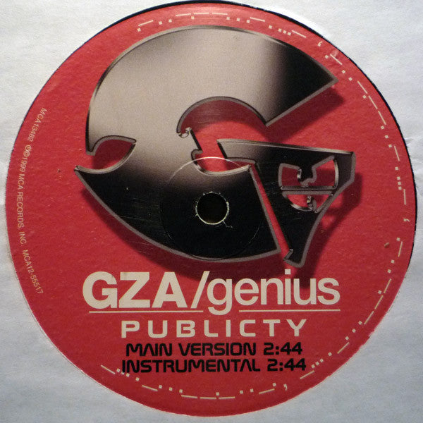 GZA / The Genius : Breaker, Breaker / Publicity (12")