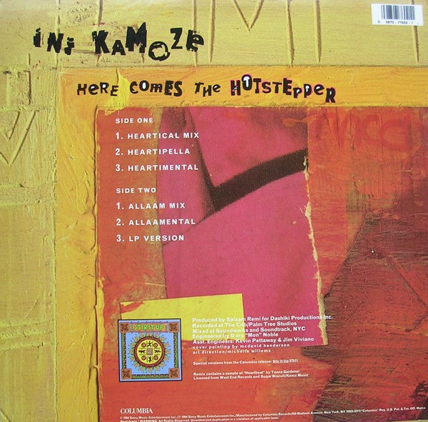 Ini Kamoze : Here Comes The Hotstepper (12")
